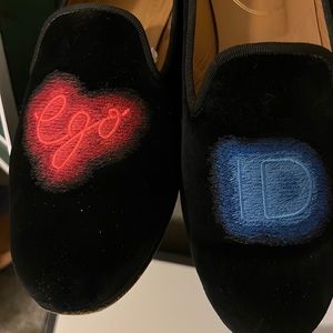 Stubbs & Wootton Velvet Freud Ego ID Loafers